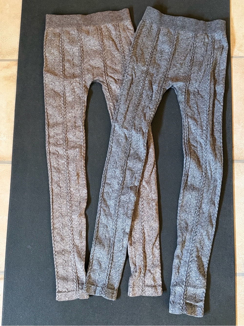 Women’s fleece Cable-Knit Leggings